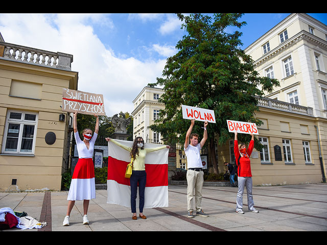 Польша принимает лидеров оппозиции Беларуси. Фоторепортаж