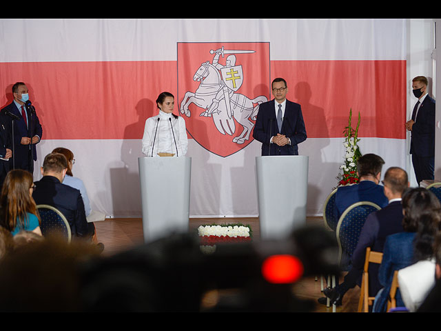 Польша принимает лидеров оппозиции Беларуси. Фоторепортаж