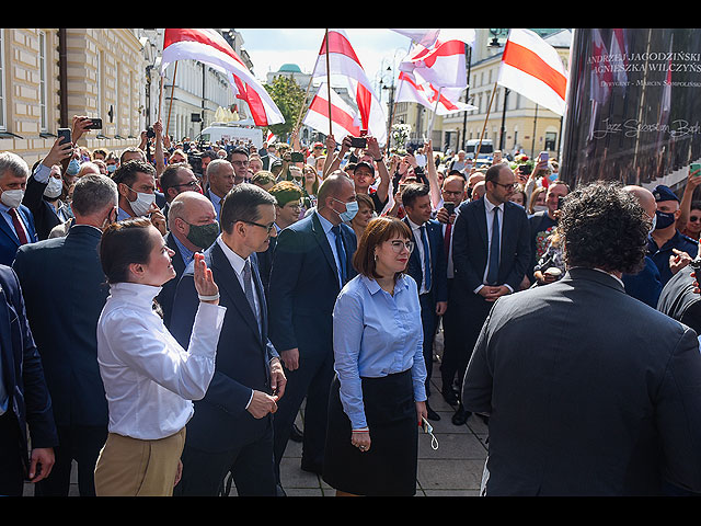 Польша принимает лидеров оппозиции Беларуси. Фоторепортаж