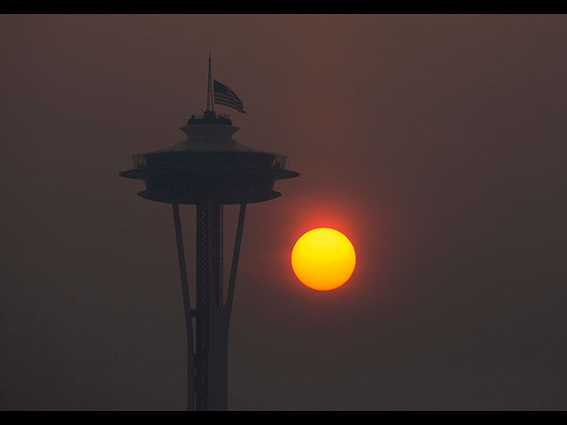 Сиэтл задыхается от смога. Фоторепортаж