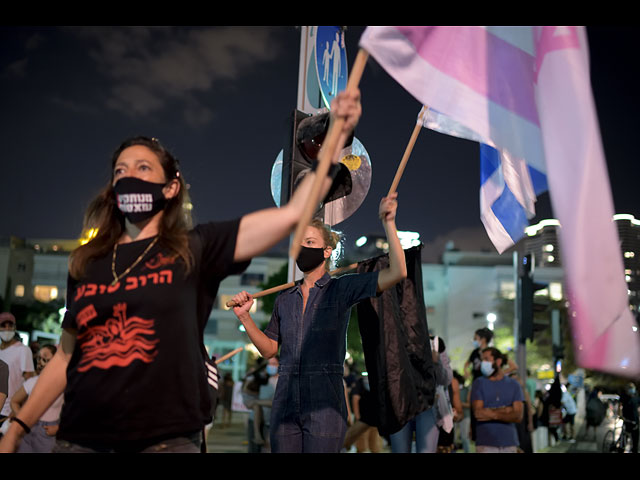 Акции протеста в условиях общего карантина. Фоторепортаж из Тель-Авива