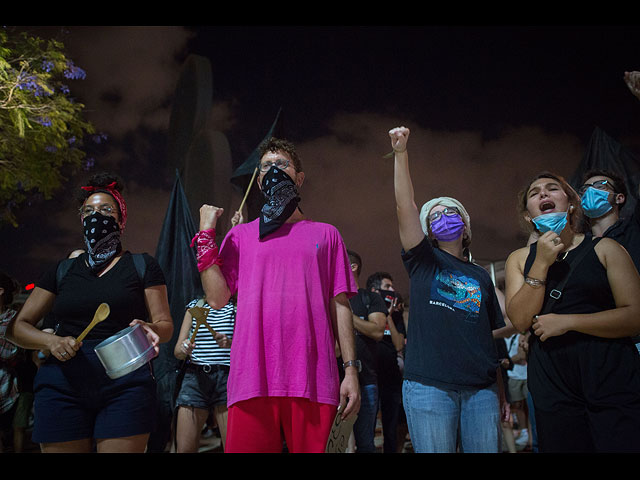 Акции протеста в условиях общего карантина. Фоторепортаж из Тель-Авива