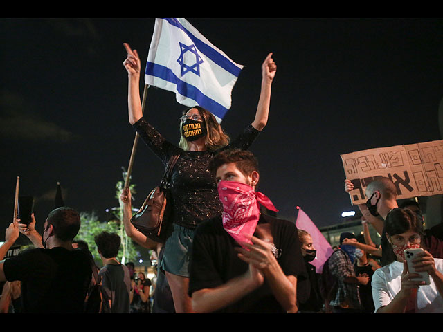 Акции протеста в условиях общего карантина. Фоторепортаж из Тель-Авива