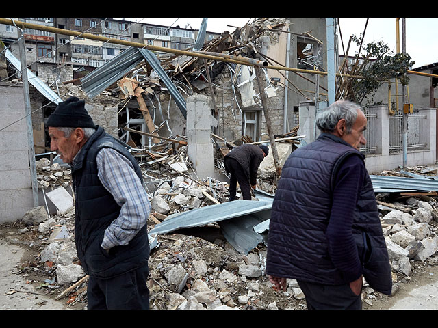 Руины дома, который был разрушен азербайджанской артиллерией. Степанакерт, Нагорный Карабах, 10 октября 2020