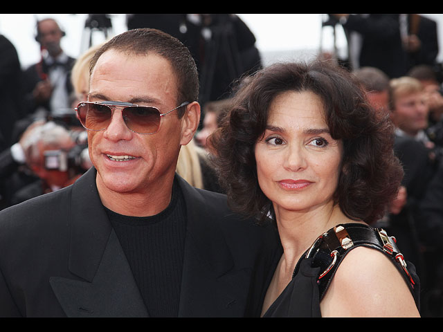 С женой Глэдис Португез на премьере фильма "Робин Гуд". 2010 год, Канны, Франция