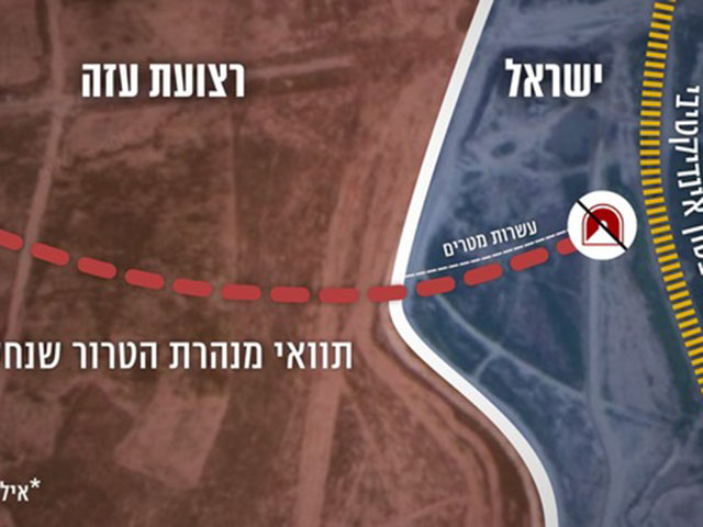 Пресс-служба ЦАХАХЛа: туннель, обнаруженный на границе с Газой, принадлежит ХАМАСу