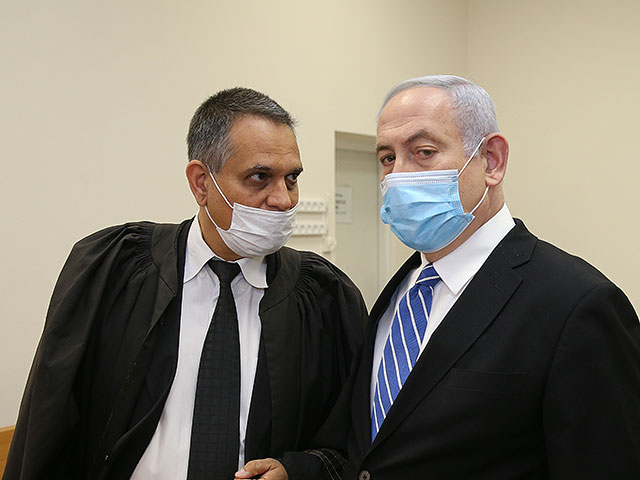 Биньямин Нетаниягу в окружном суде Иерусалима. 24 мая 2020 года
