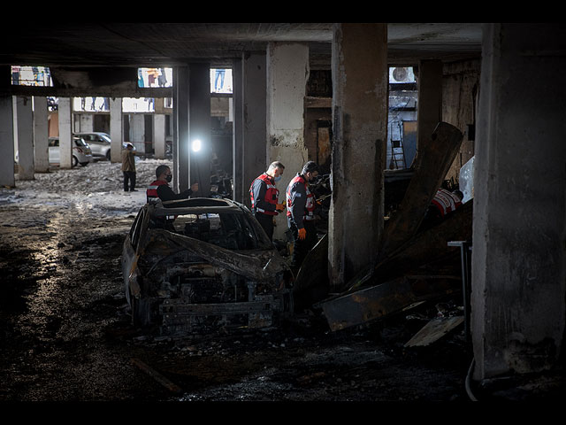 Пожар на подземной парковке в Иерусалиме. Фоторепортаж