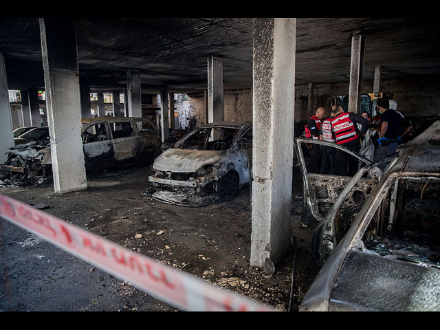 Пожар на подземной парковке в Иерусалиме. Фоторепортаж