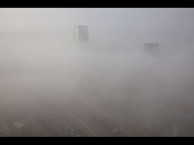 Зимний туман в Израиле. Фоторепортаж