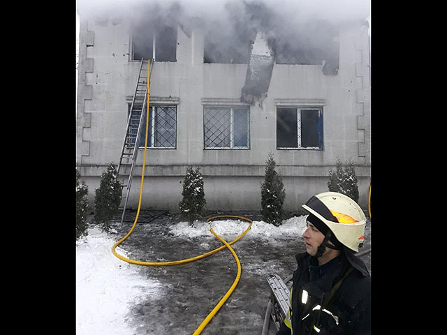 Пожар в доме престарелых в Харькове, не менее 15 погибших
