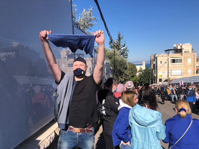 Акция солидарности с Навальным в Хайфе