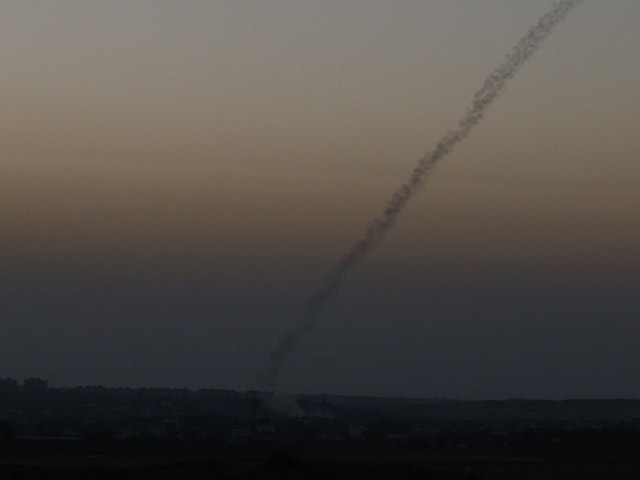 Пуск ракеты из сектора Газы