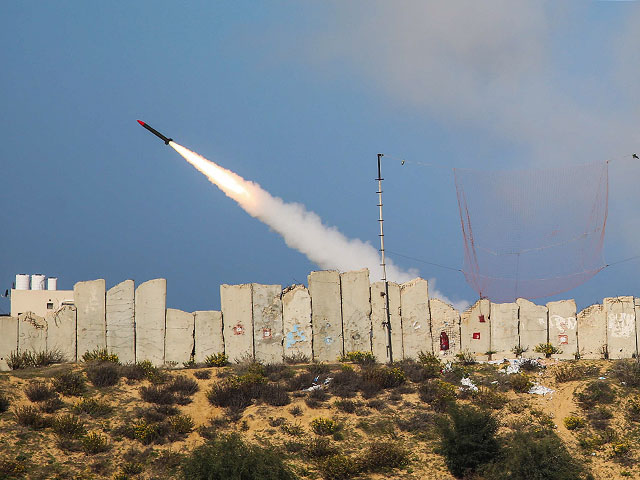 Ракета, запущенная по Израилю из южной части сектора Газы