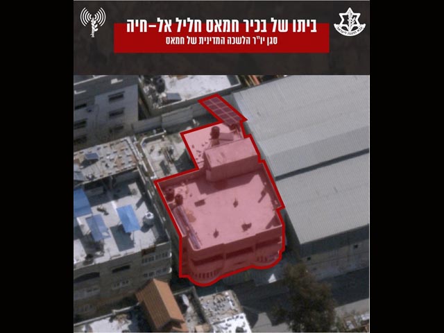 Дом заместителя главы администрации сектора Газы Халиля аль-Хайи