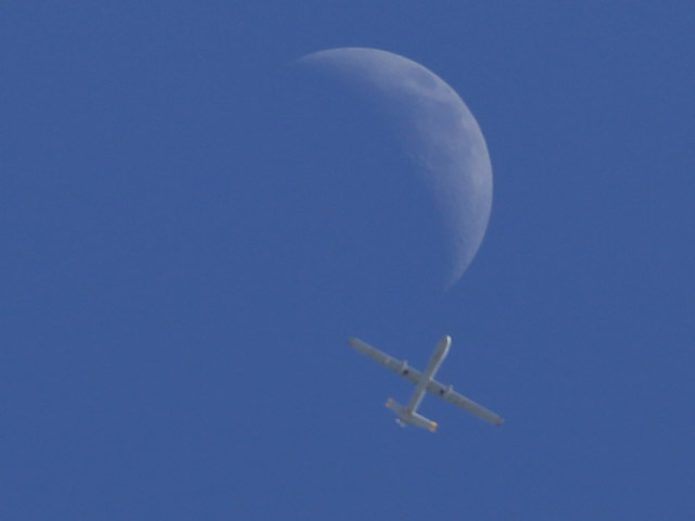 Израильский БПЛА в небе над Газой (архивное фото)