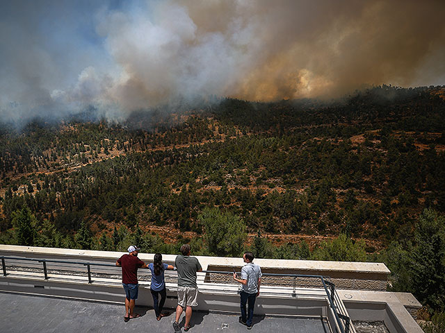 Пожары в окрестностях Иерусалима. Фоторепортаж
