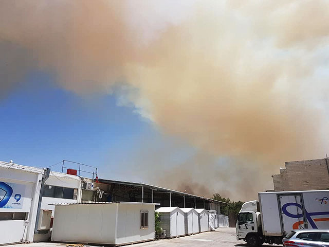 Пожар в Ар а-Руах возле Неве Илана