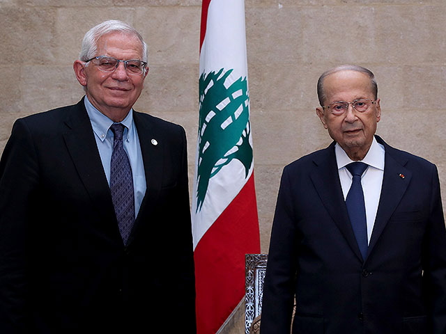 Верховный комиссар Евросоюза  Жозеп Боррель провел переговоры с президентом Ливана Мишелем Ауном