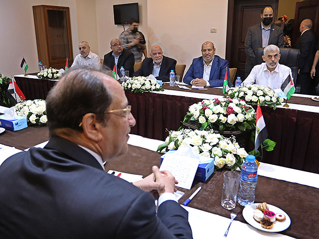 На переговорах египетской делегации с ХАМАСом. 31 мая 2021 года