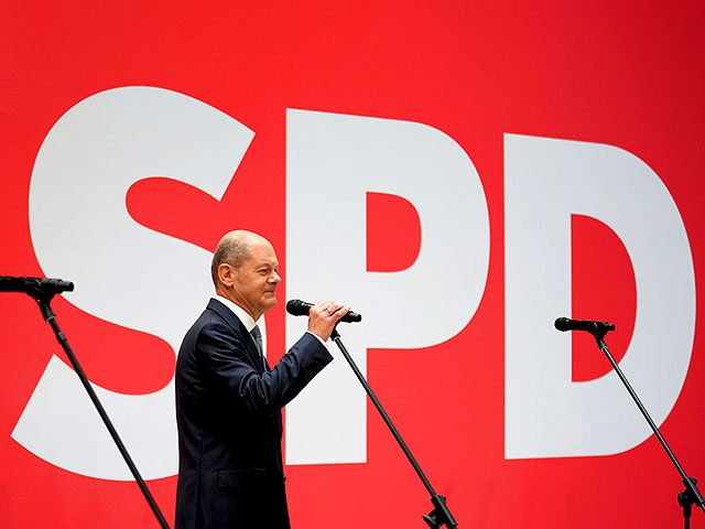 Лидер социал-демократической партии Германии Олаф Шольц