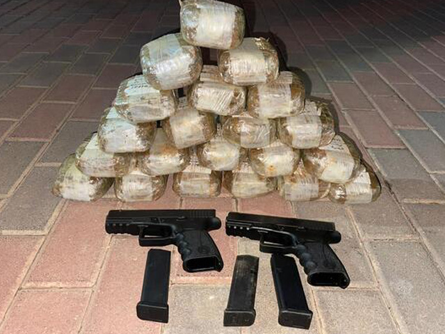 Пресс-служба ЦАХАЛа: пресечена попытка контрабанды оружия и наркотиков в районе Метулы