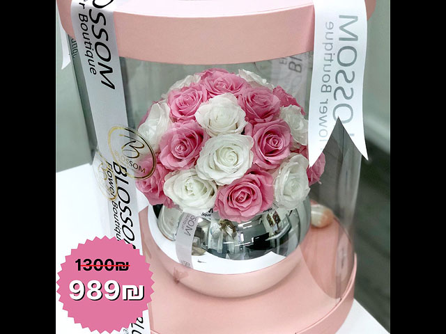 Идеальный подарок на День матери &#8211; букет шикарных роз в вазе, который простоит больше года