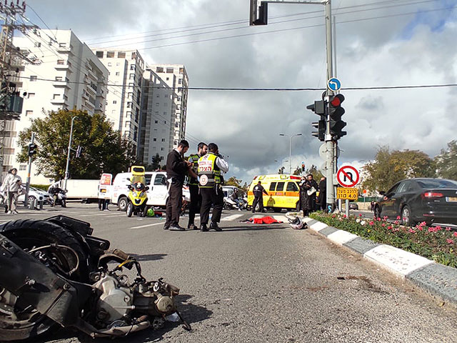 ДТП в Тель-Авиве: тяжело травмирована женщина, ехавшая на мотоцикле