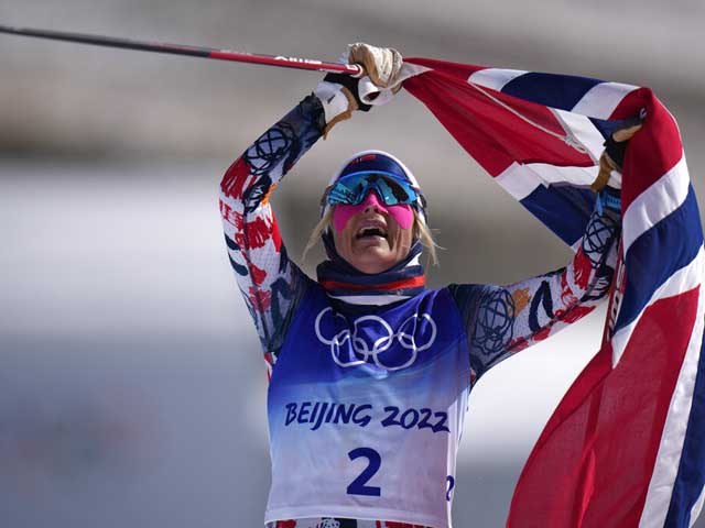 Лыжи. Тереза Йохауг стала трехкратной чемпионкой Пекинской олимпиады