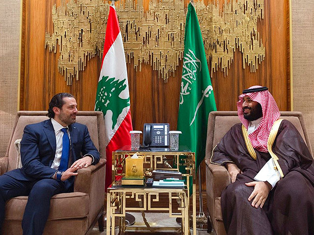 Наследный принц Саудовской Аравии Мохаммед бин Салман (справа) и Саад Харири