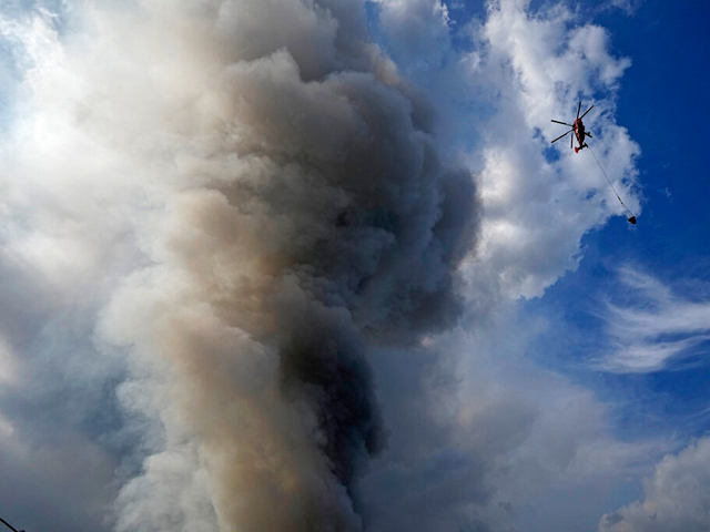 Пожар на складе Ozon в Подмосковье. Фоторепортаж