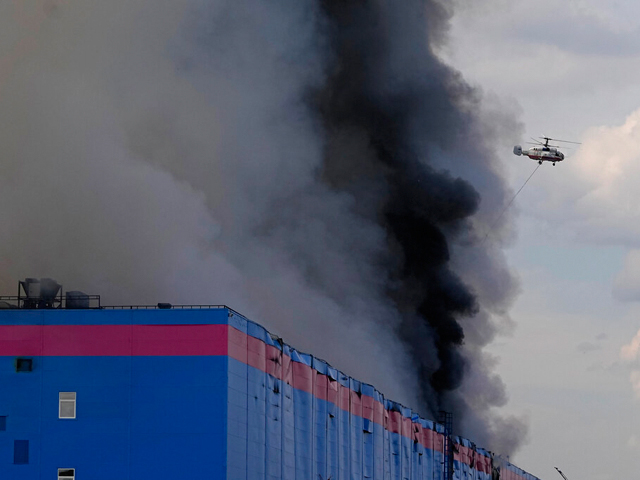 Пожар на складе Ozon в Подмосковье. Фоторепортаж