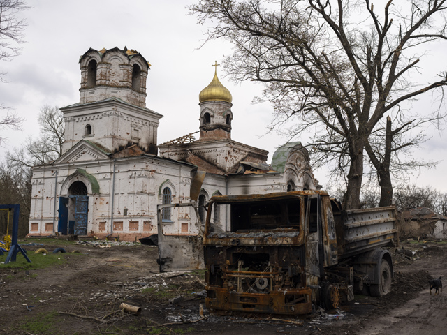 В центре Чернигова взорвался снаряд, представленный на военной выставке