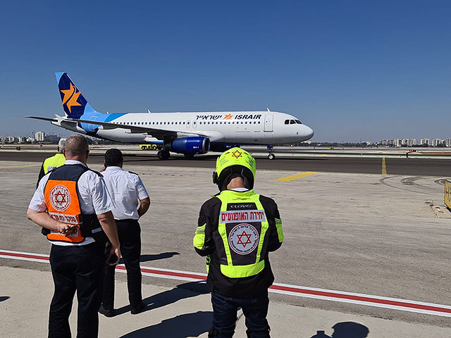 В "Бен-Гурионе" успешно завершена аварийная посадка самолета авиакомпании "Исраэйр"
