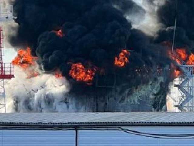 В Белгородской области загорелась нефтебаза. Губернатор винит ВСУ