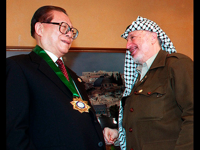 С Ясиром Арафатом, 2000 год