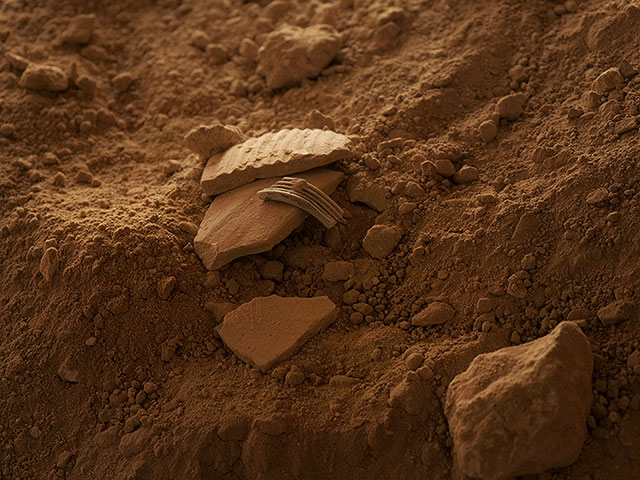 Обнаруженные в пещере фрагменты древних артефактов