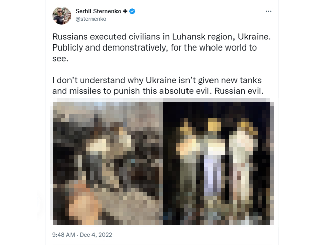 В соцсетях распространяют снимки казненных жителей Луганской области