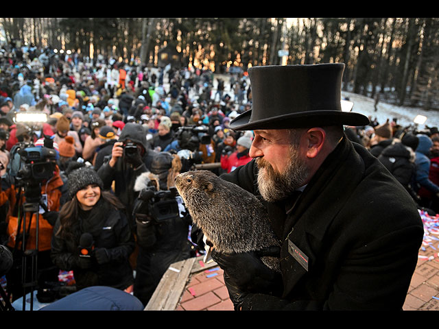 137-й День сурка в Северной Америке: зима затянется до середины марта. Фоторепортаж