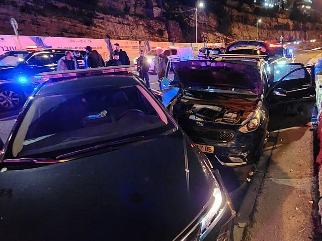 Около Иерусалима задержан угонщик автомобиля, получивший тяжелые травмы