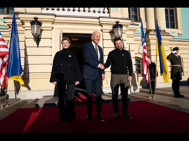 Президент США Джо Байден в Киеве накануне первой годовщины начала полномасштабной войны. Фоторепортаж