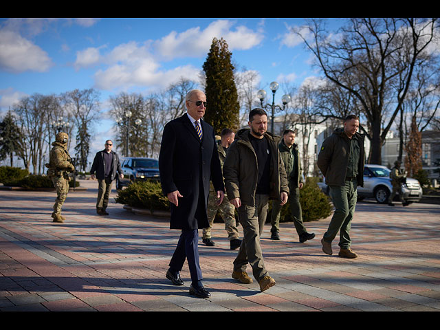 Президент США Джо Байден в Киеве накануне первой годовщины начала полномасштабной войны. Фоторепортаж