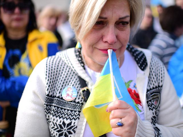 Израильтяне поддержали Украину в первую годовщину полномасштабной войны. Фоторепортаж