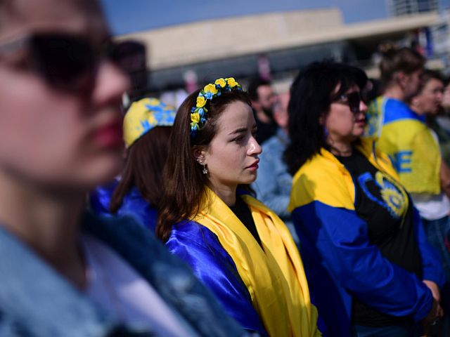 Израильтяне поддержали Украину в первую годовщину полномасштабной войны. Фоторепортаж