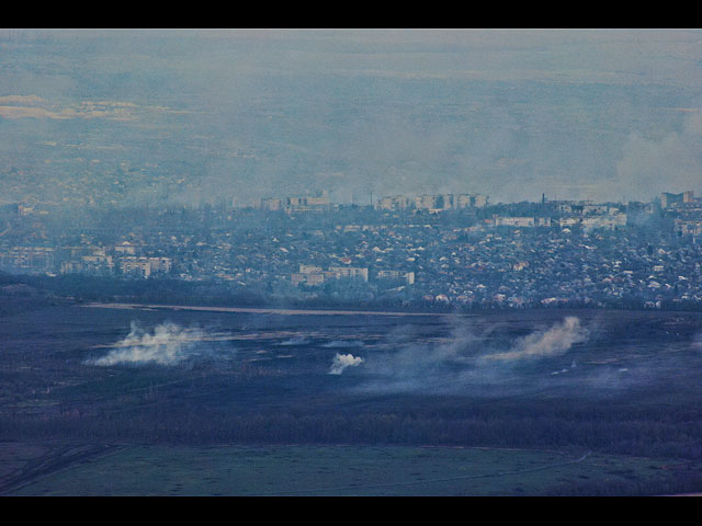 Вид на Бахмут. 9 апреля 2023 года