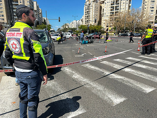 ДТП в Тель-Авиве, тяжело травмирован мотоциклист