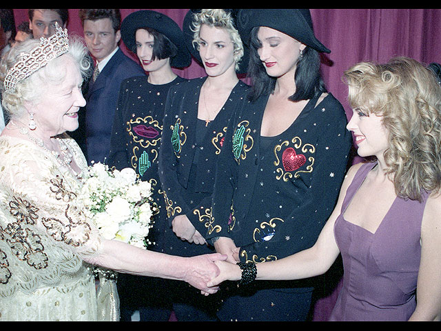 С Королевой Елизаветой,1988 год