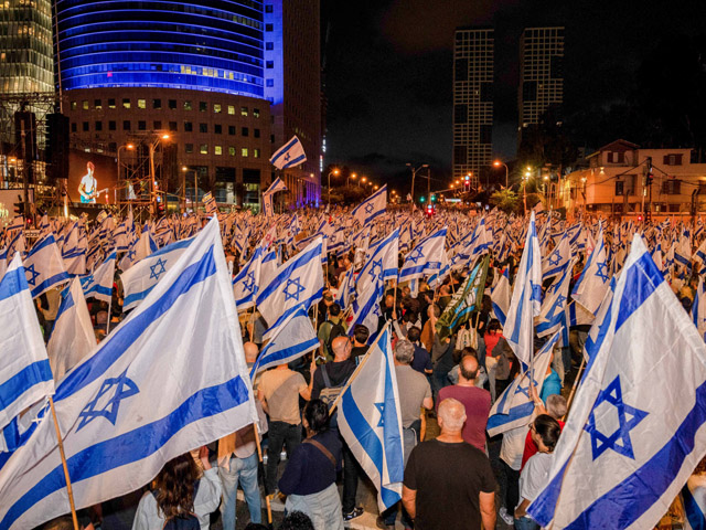 22-я неделя протестов: в Тель-Авиве митинговали десятки тысяч противников юридической реформы