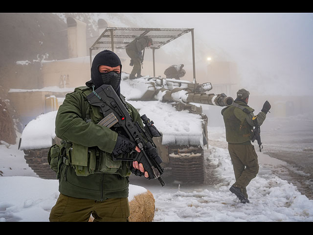 Первый снег на вершине Хермона в дни войны. Фоторепортаж