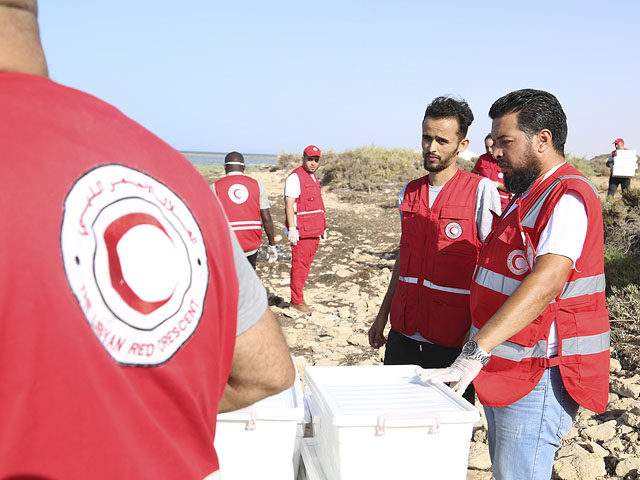 Сотрудники международной организации "Красный Крест"
